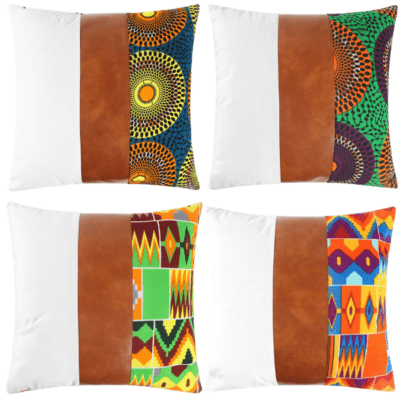 Afro Dynamic Pillow Covers Tri Front